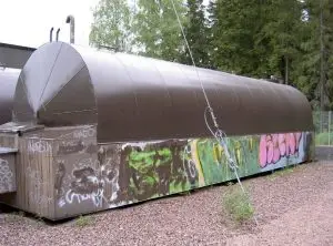 Pyöreä peltiosa ilmanvaihtojärjestelmään
